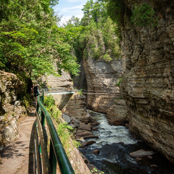 ausable chasm photos: gorge trail