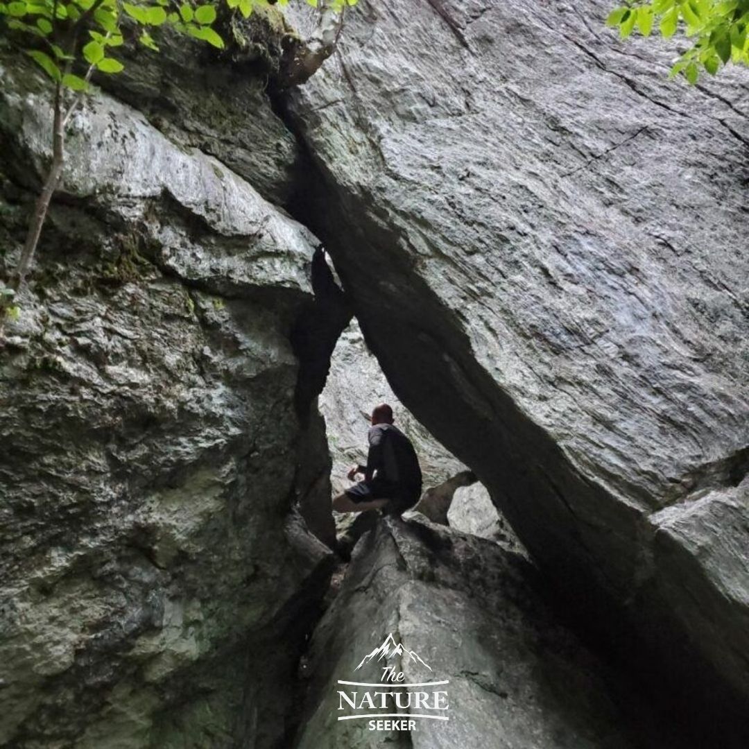 cave exploring at smugglers notch vermont