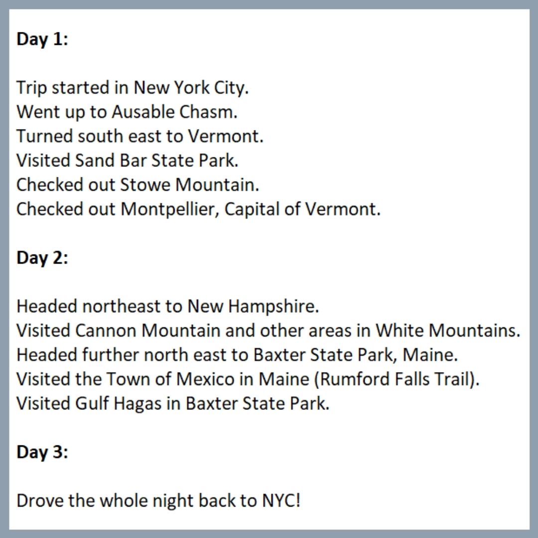 eastern united states road trip itinerary list 01
