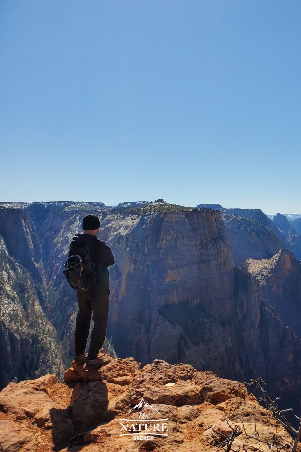 picture of observation point hike at zion national park