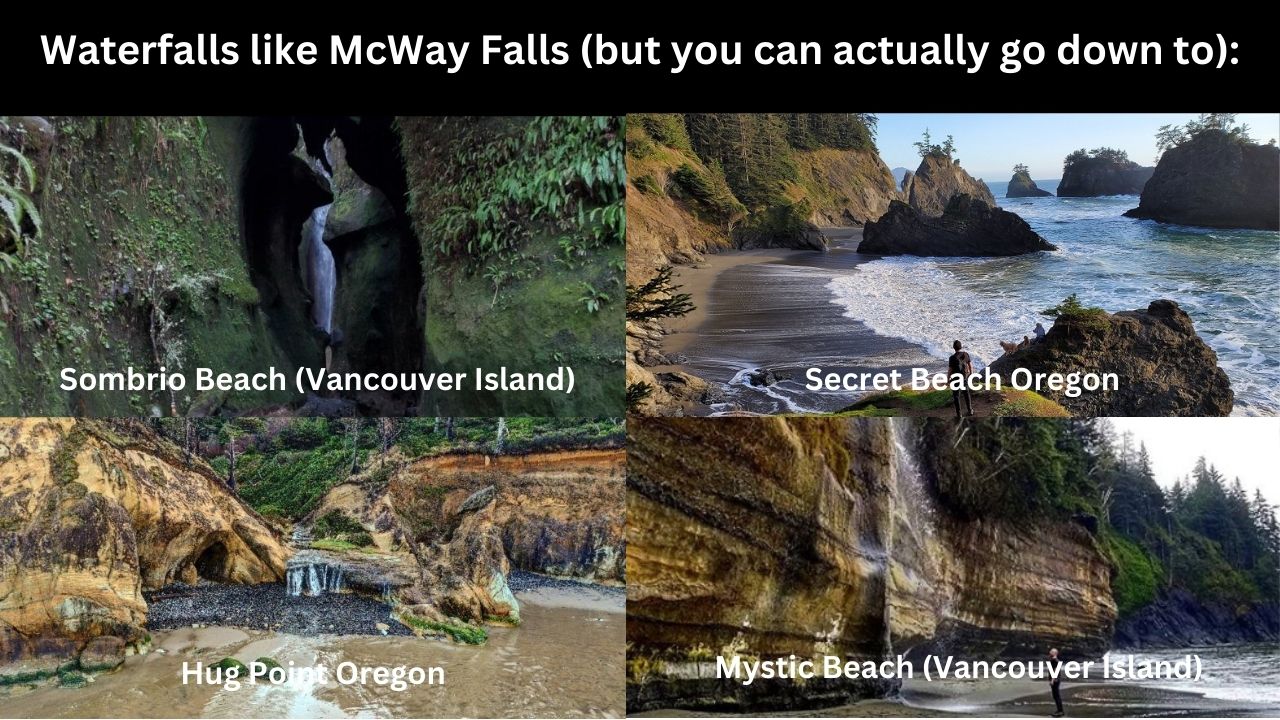 alternative places like mcway falls big sur 03