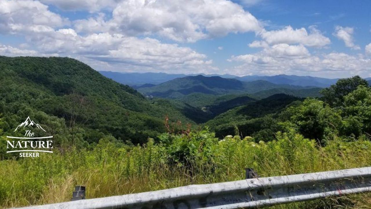 blue ridge parkway scenic drive on the appalachian mountains