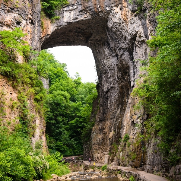 natural bridge state park virginia blue ridge mountains