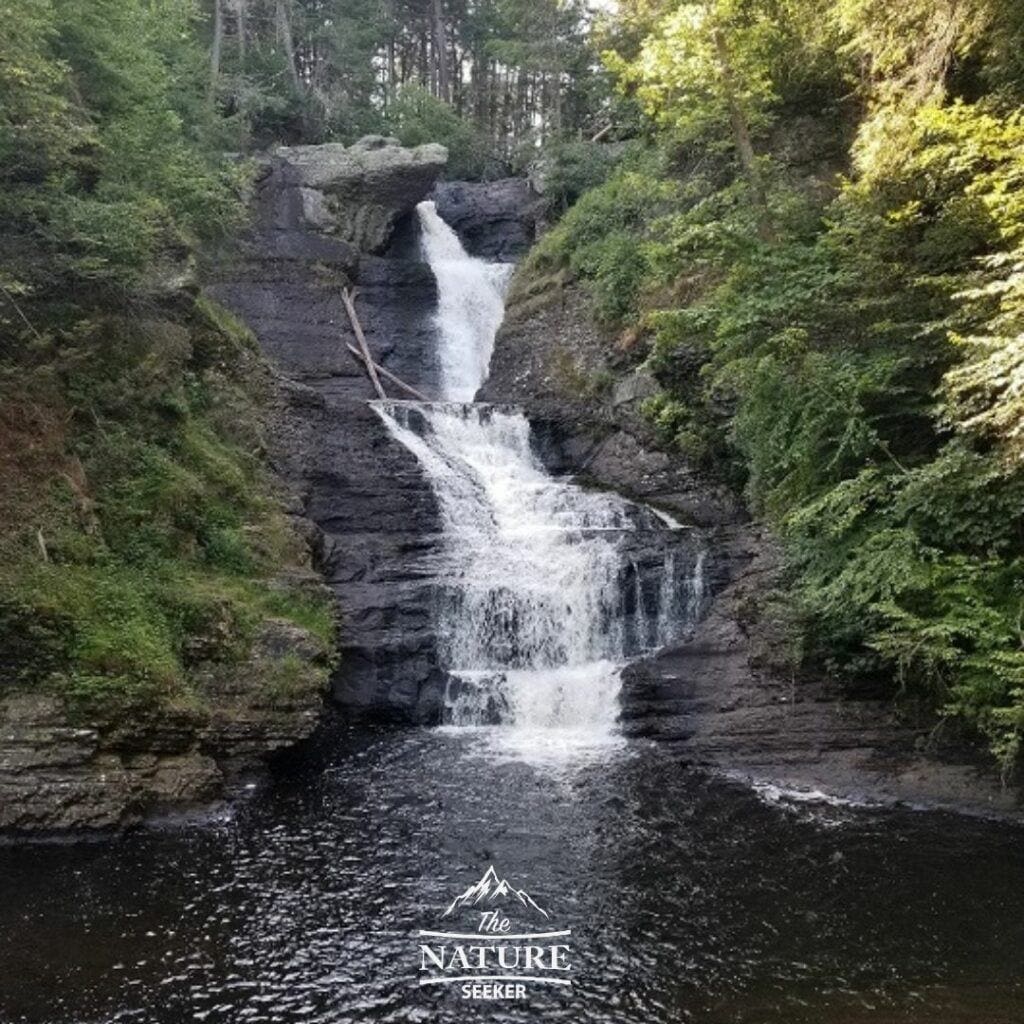 raymondskill falls at delaware water gap hike