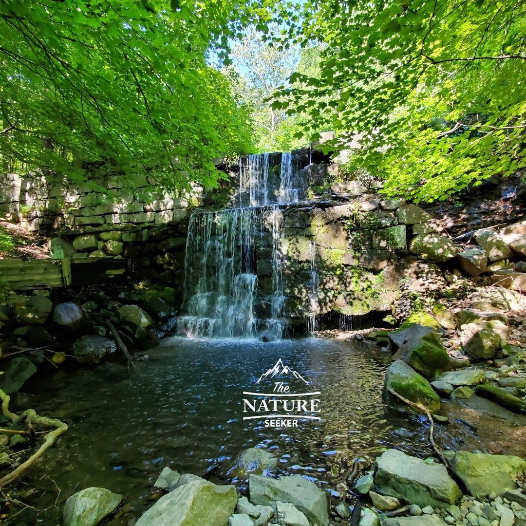 beautiful waterfall near breakneck ridge