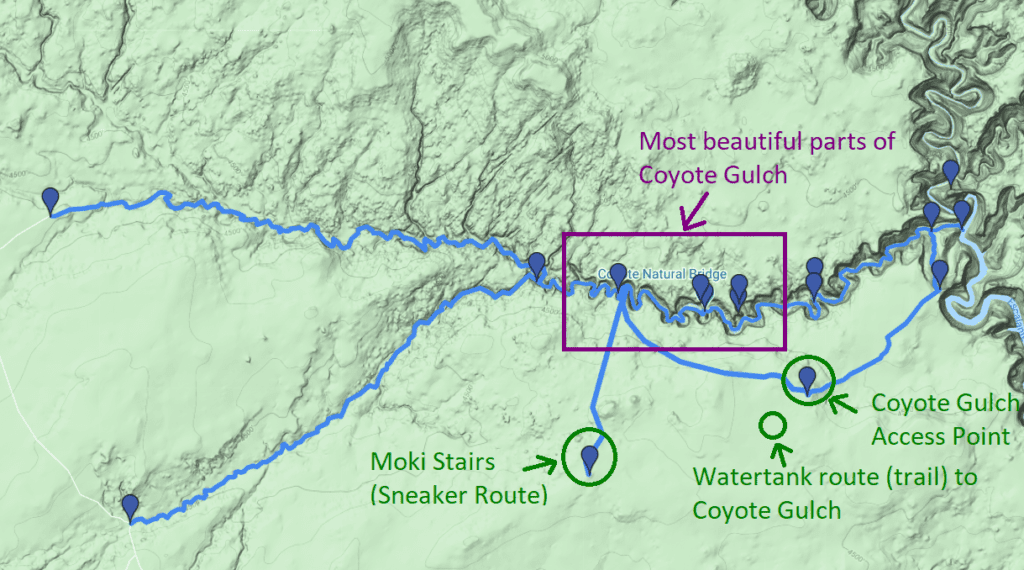 How to Hike Through Coyote Gulch in One Day.