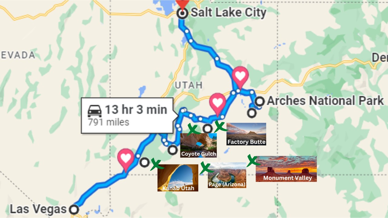 map of utah national parks and more places to see