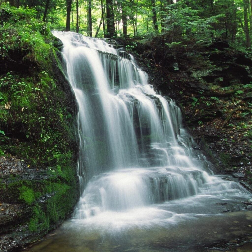 thundering brook falls green mountain national forest