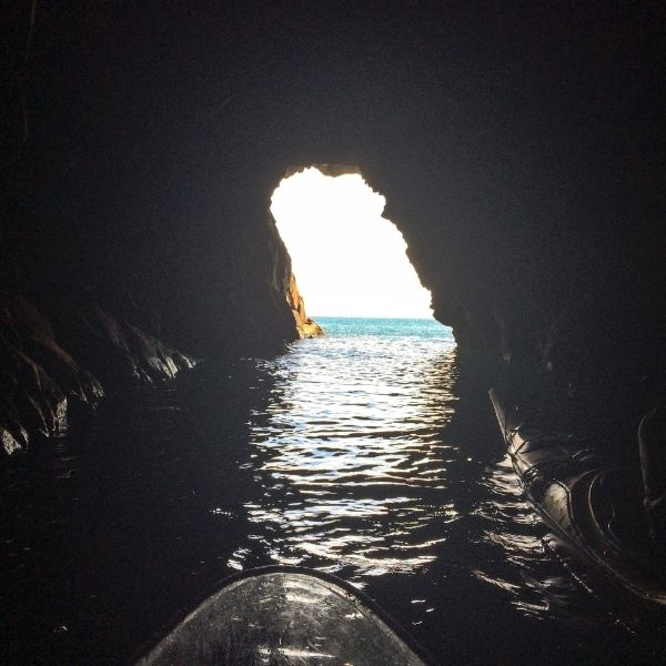sea cave kayak at russian gulch 01
