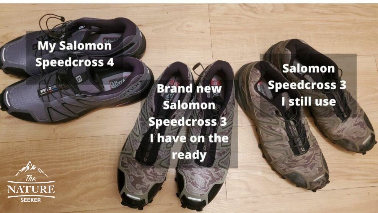 all the salomon speedcross shoes I own 02