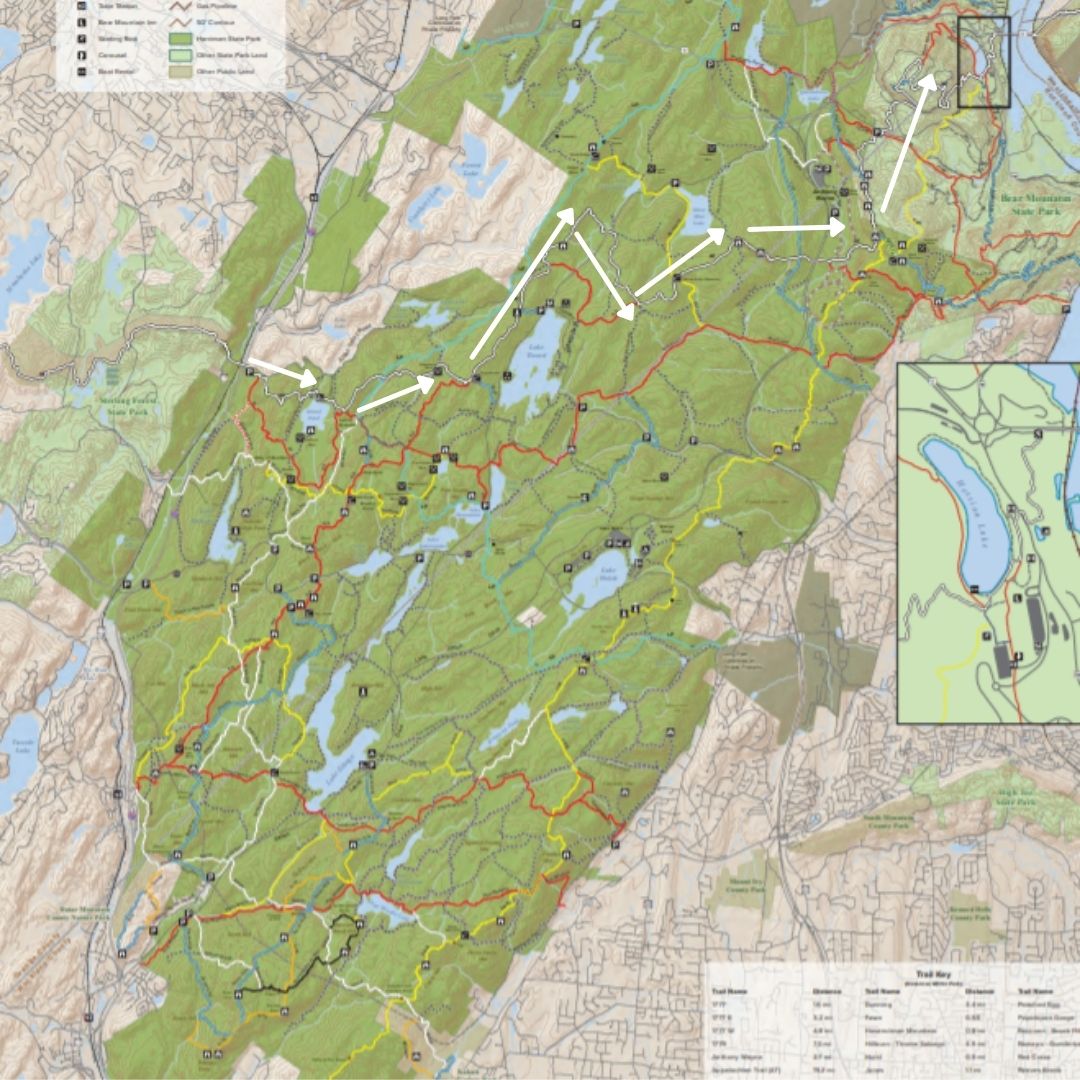 Harriman state park elevation best sale