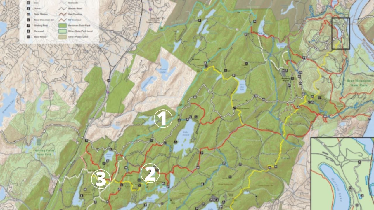 where to find abandoned mines in harriman state park map