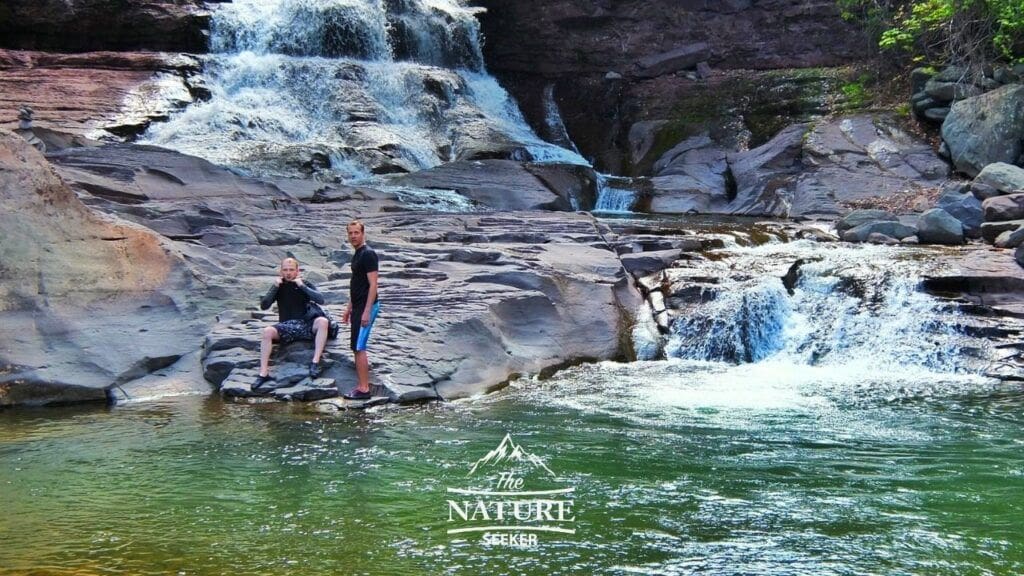 swimming hole near fawn's leap in the catskill mountains