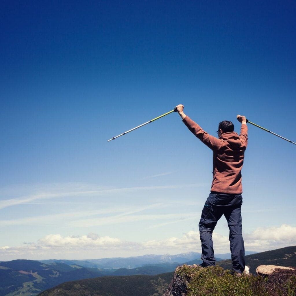 trekking poles can help you hike longer and further