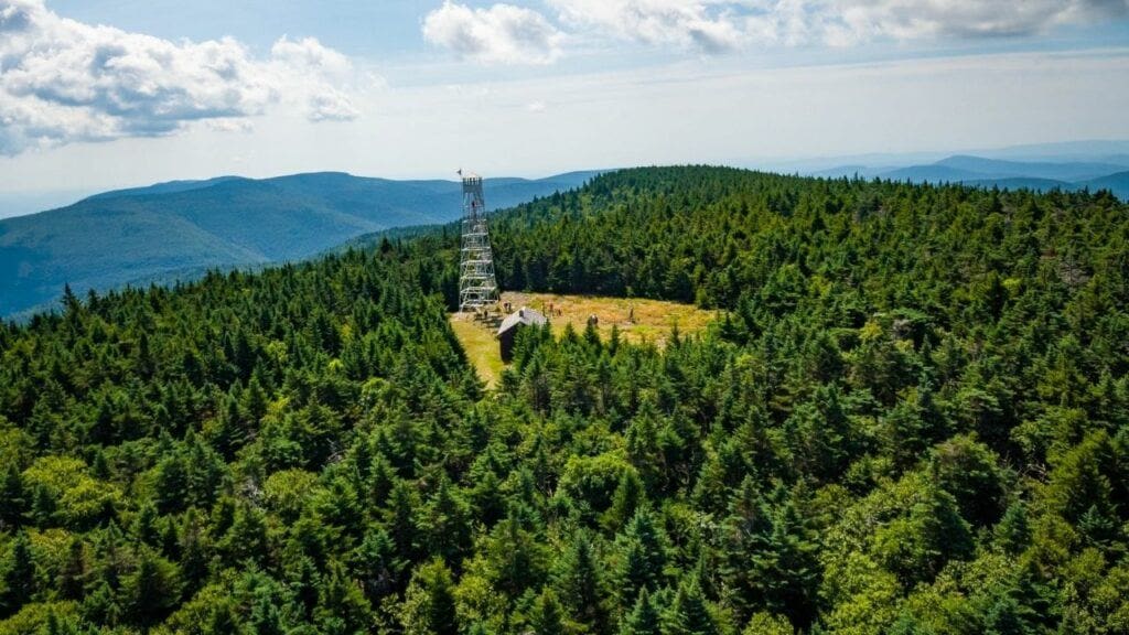 hunter mountain fire tower catskill mountains hiking trail