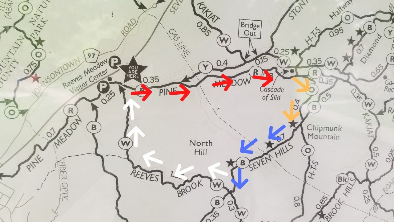 reeves brook loop trail harriman state park clockwise path