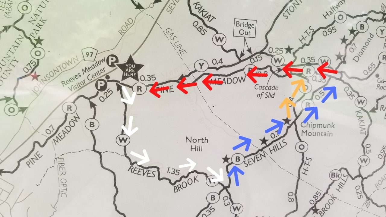 reeves brook loop trail harriman state park counterclockwise path 01