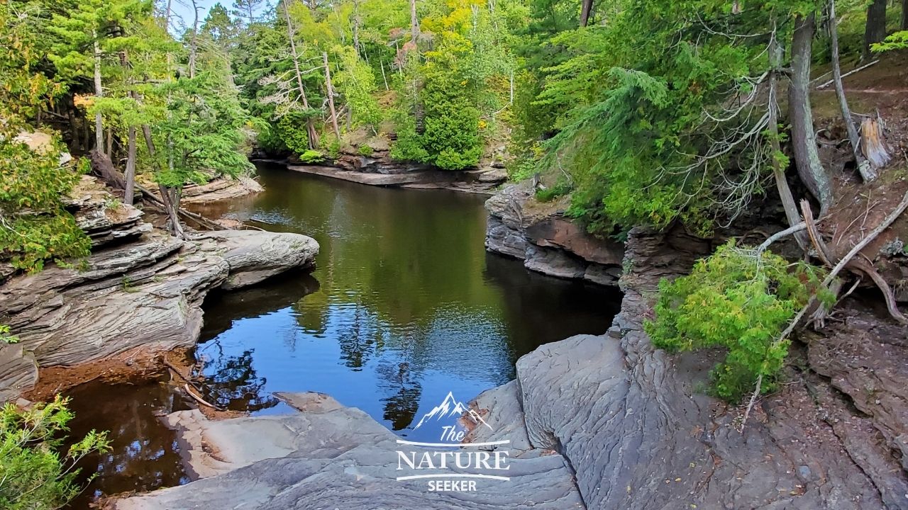 Presque Isle River Waterfalls Loop Trail upper peninsula of michigan 06