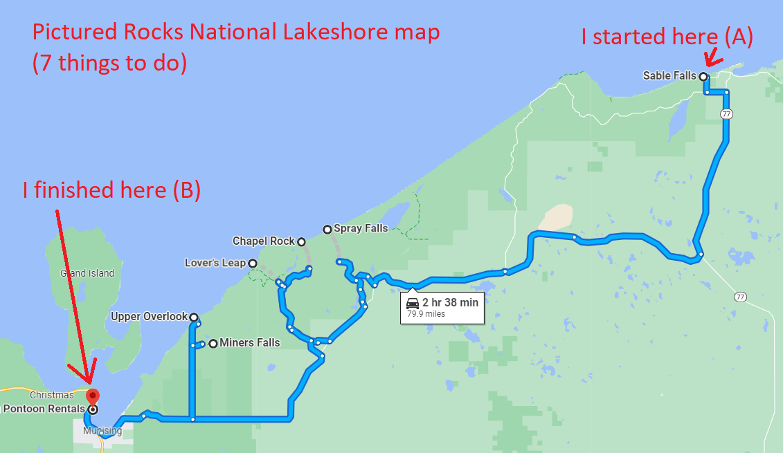 pictured rocks national lakeshore map 07