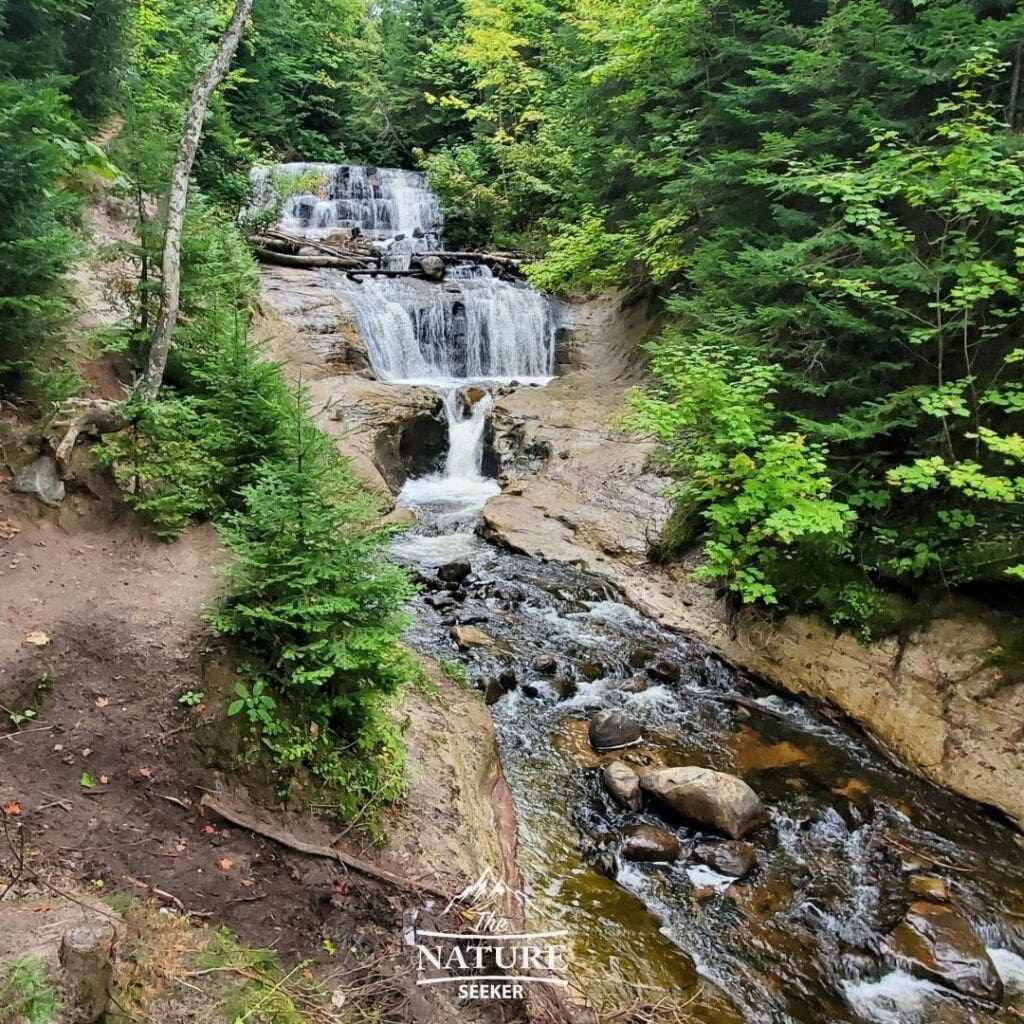 sable falls pictured rocks national lakeshore