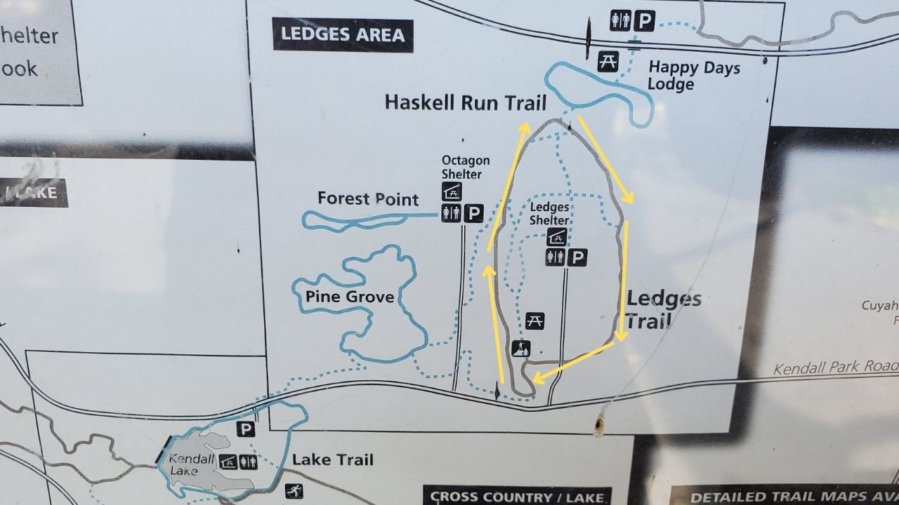 the ledges trail loop trail map