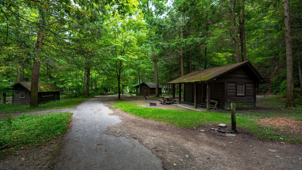 camping at Robert H Treman State Park