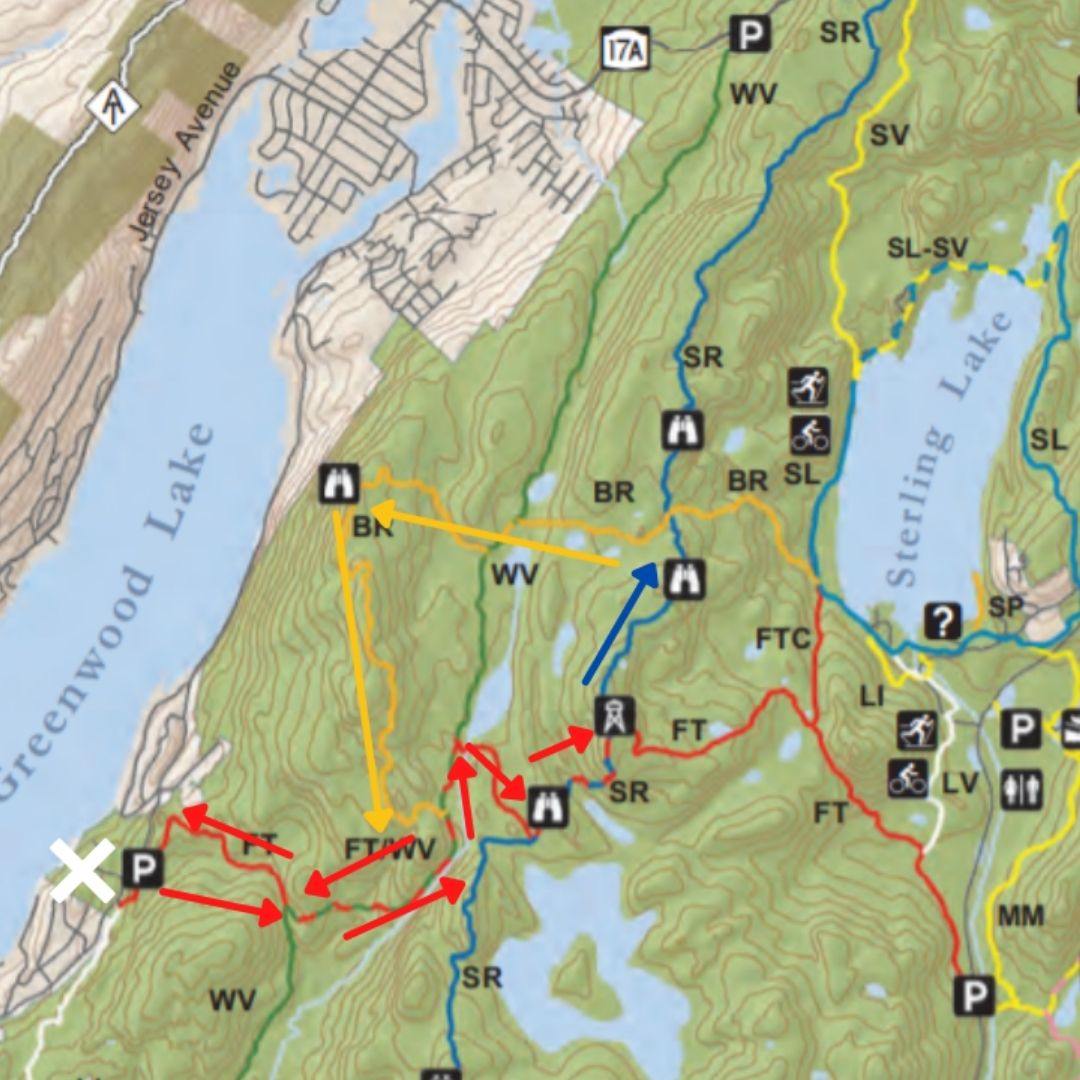 sterling forest state park fire tower hiking map 05