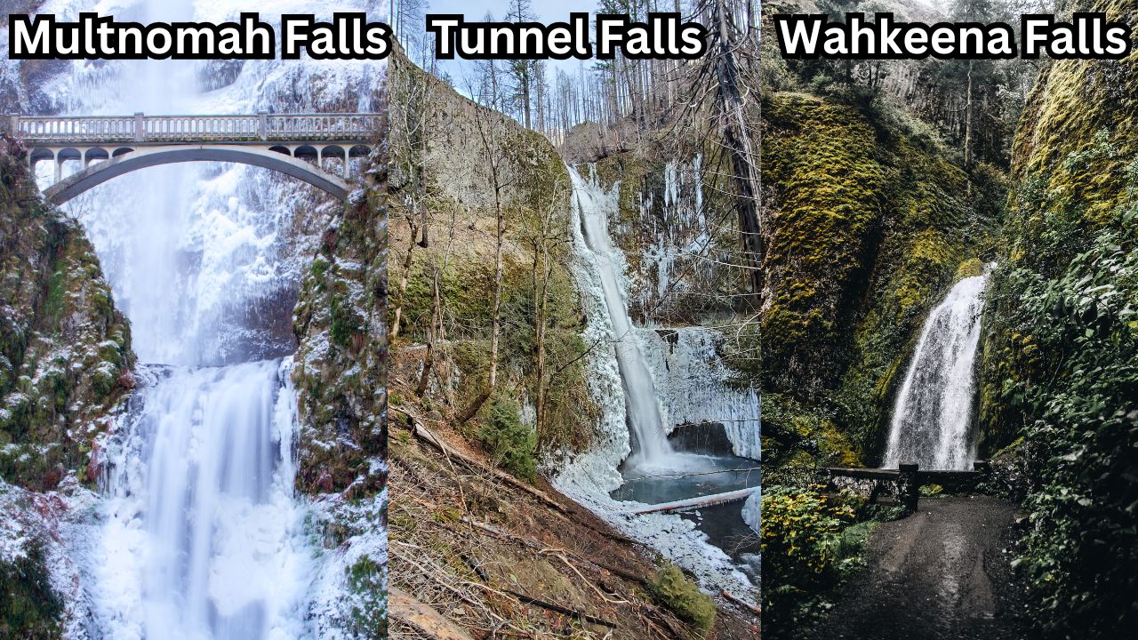 oregon waterfalls winter