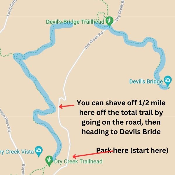 devils bridge arizona trail map 01