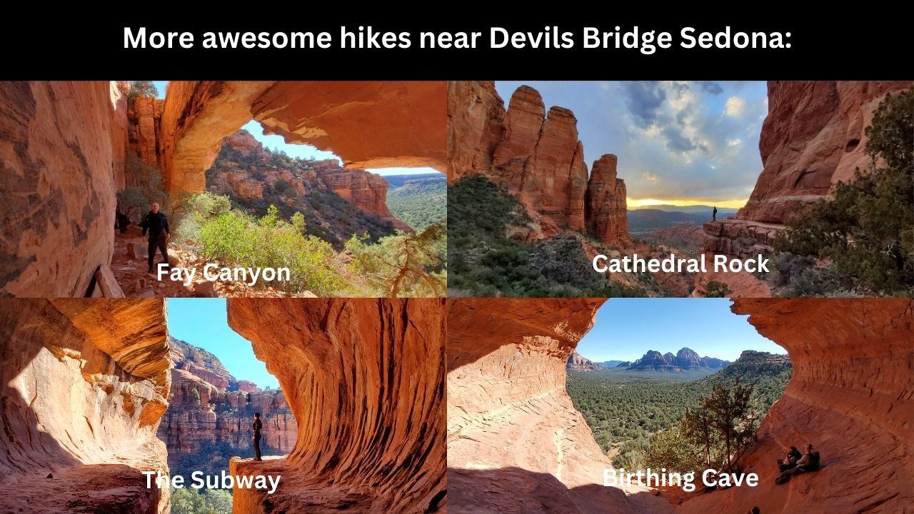 more hikes near devils bridge sedona