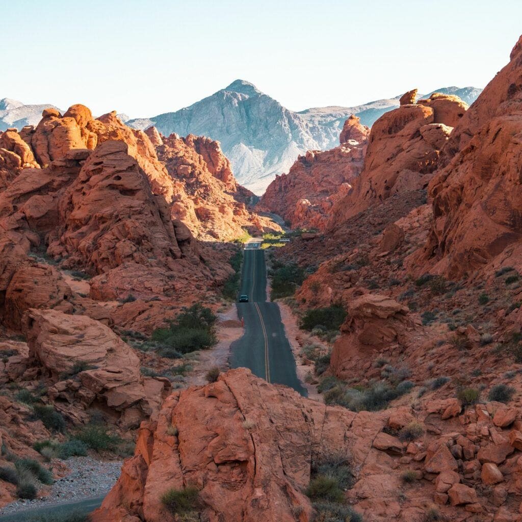 Mouse Tank scenic drive in valley of fire state park 03