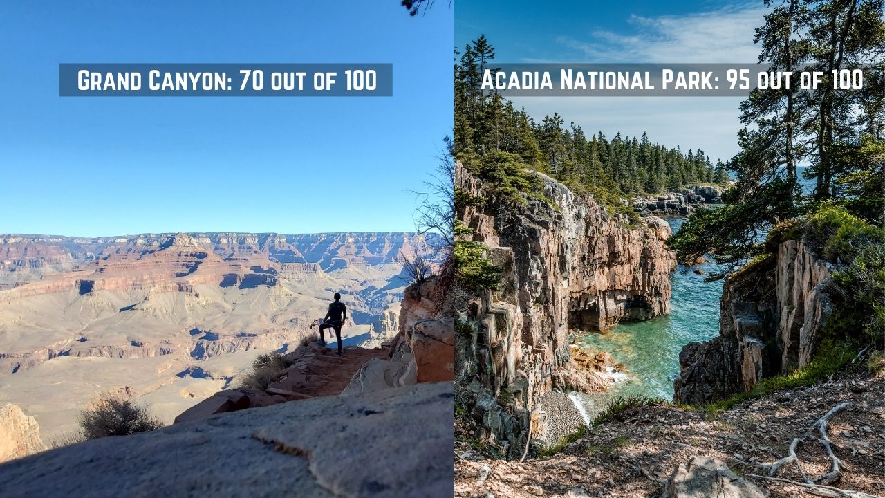 grand canyon national park vs acadia national park 01