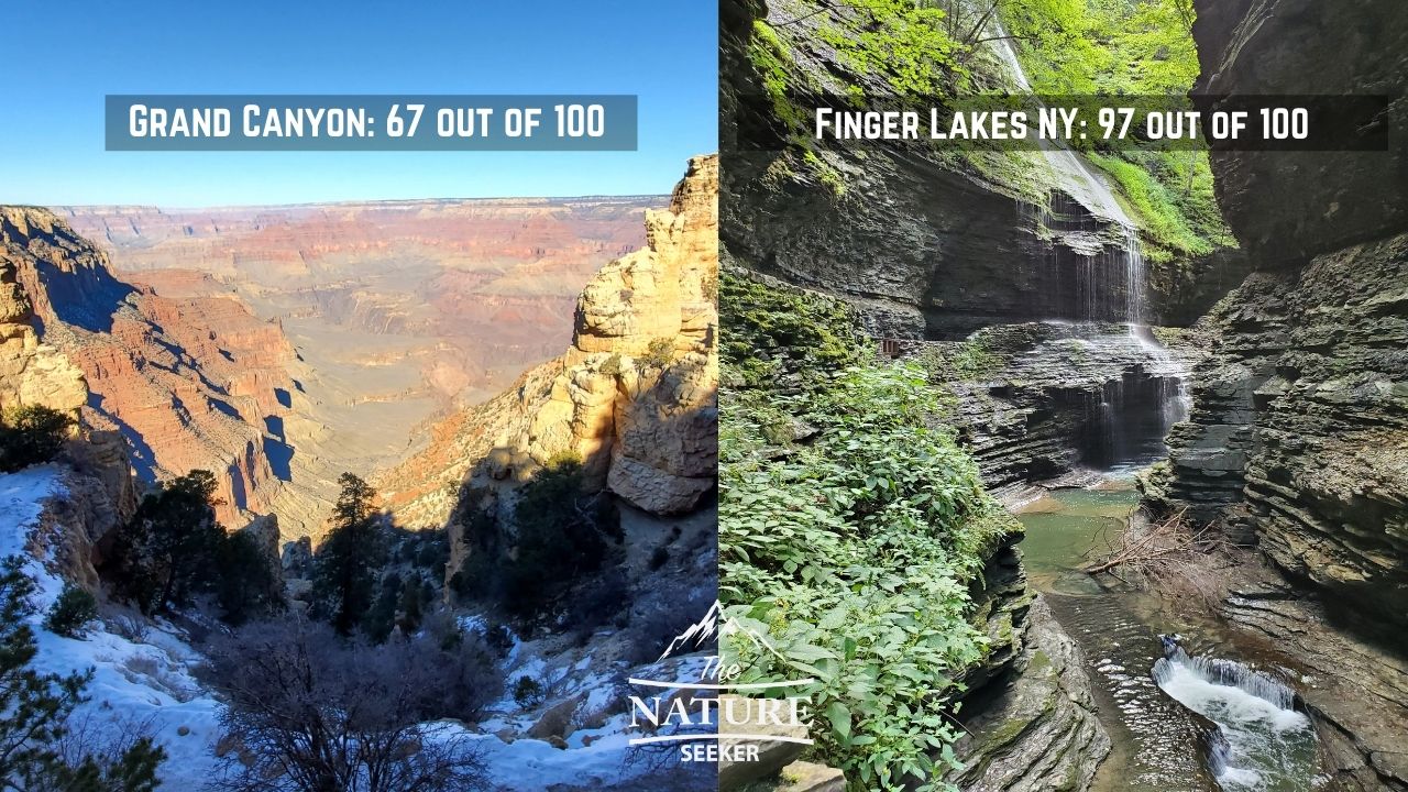 Is the Grand Canyon bigger than NYC?