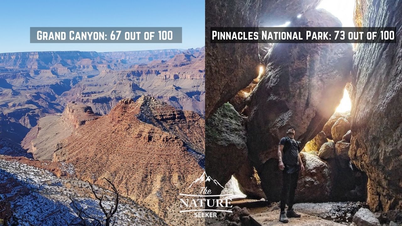 pinnacles national park vs the grand canyon