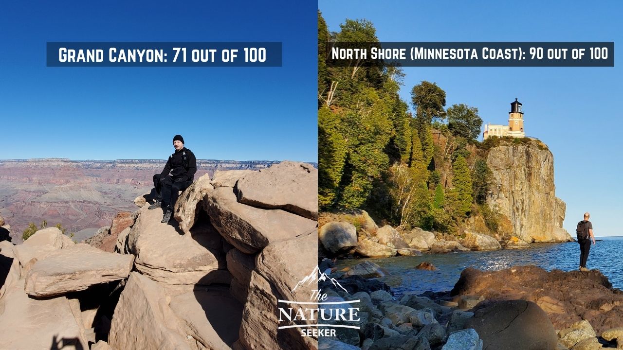 the north shore of minnesota vs grand canyon 08