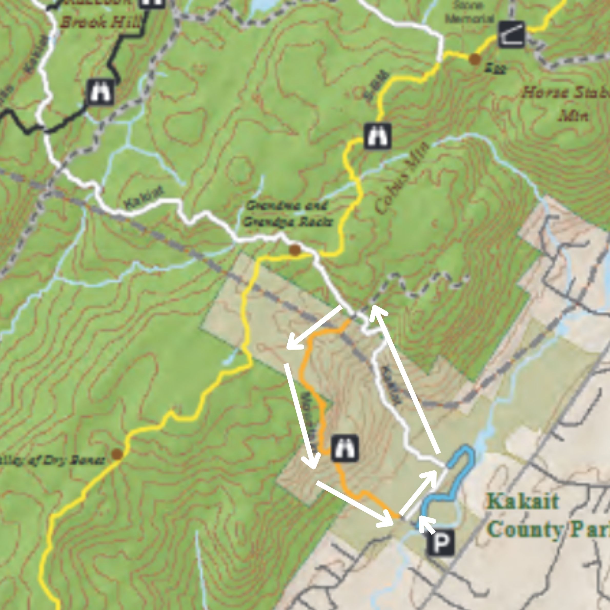 kakiat trail eastern side loop option 01