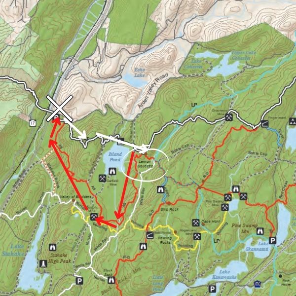 lemon squeeze appalachian trail loop hike option 2