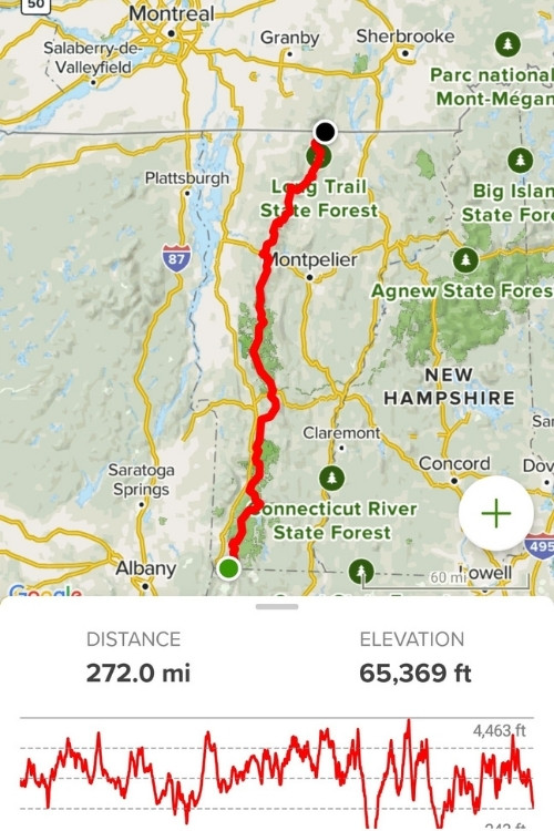 long trail map screenshot