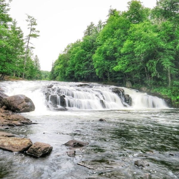 buttermilk falls in adirondack mountains hike