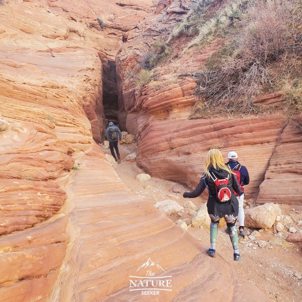 hiking to wire pass slot canyon 06