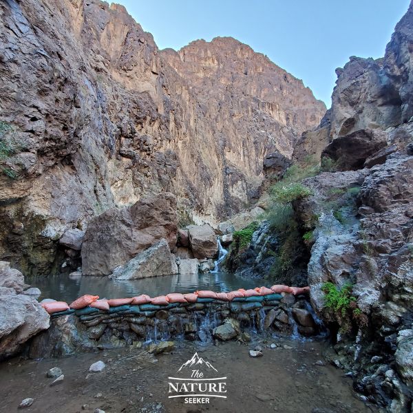 hot spring at gold strike trail