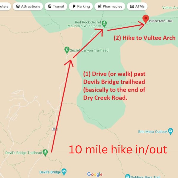 vultee arch hike from dry creek road 01