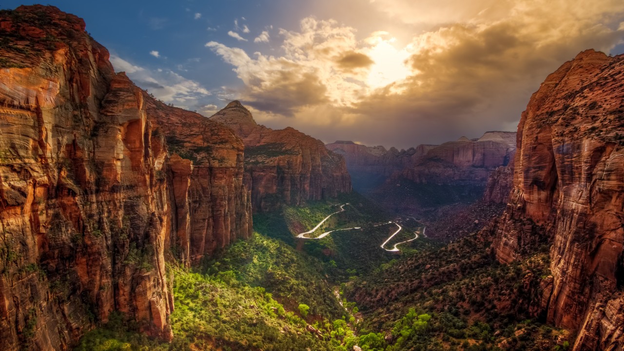 canyon overlook trail sunset photo 02