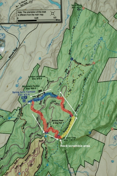 bonticou crag trail map 02