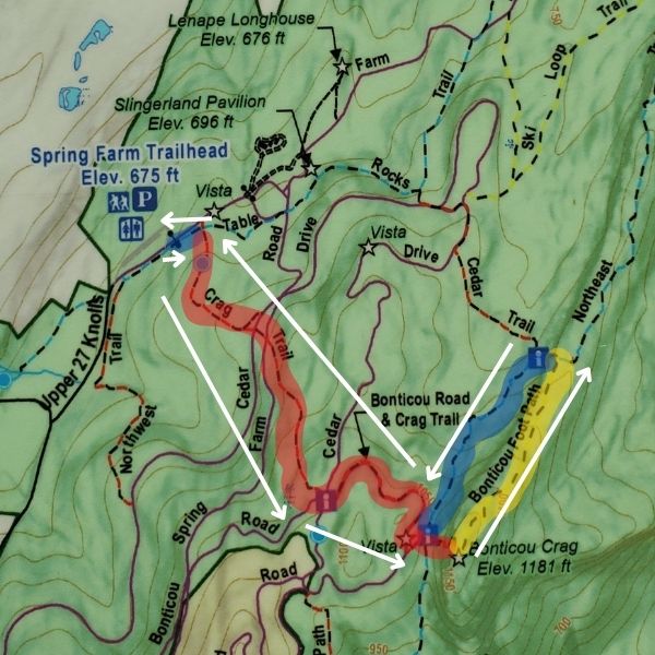 bonticou crag trail without scramble map 03