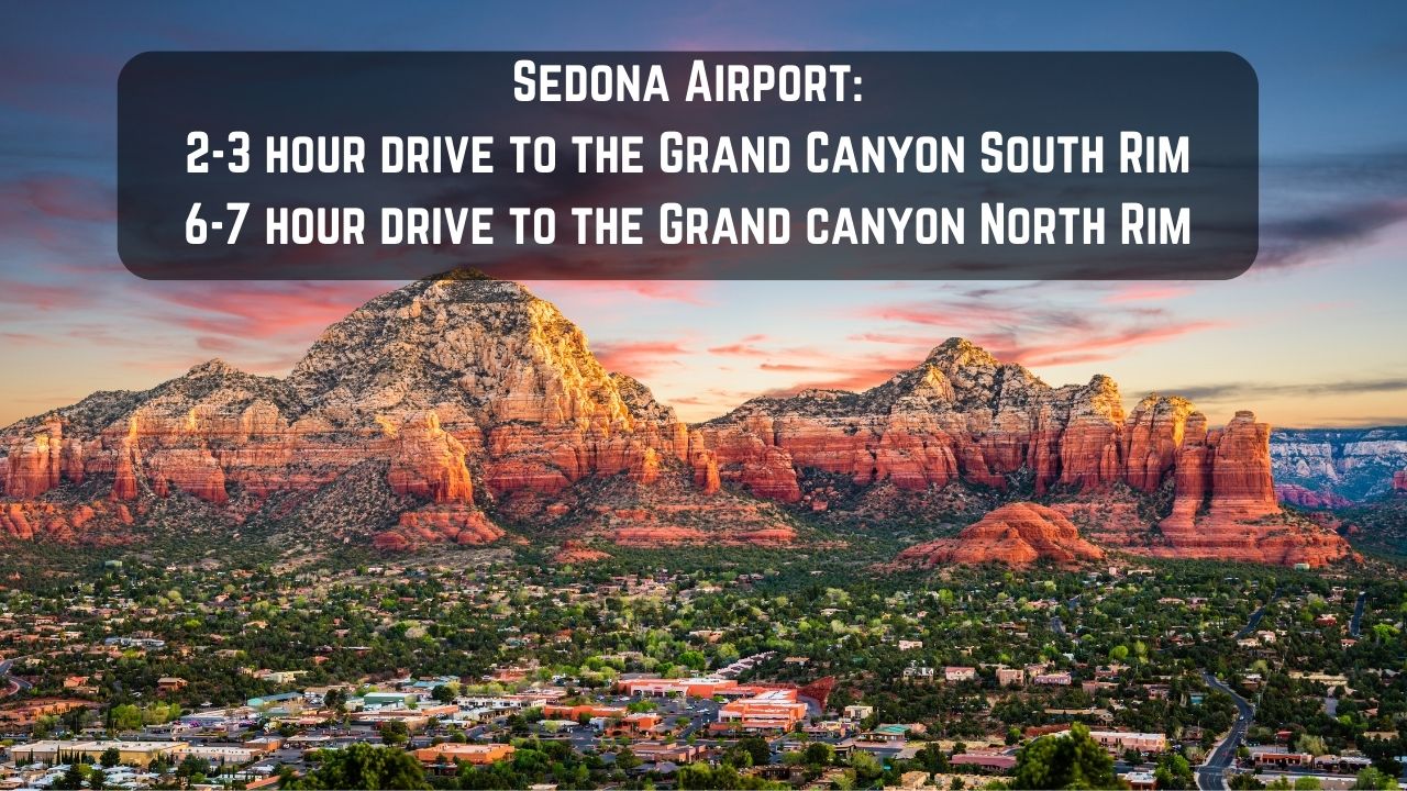 distance from sedona airport to grand canyon new 01