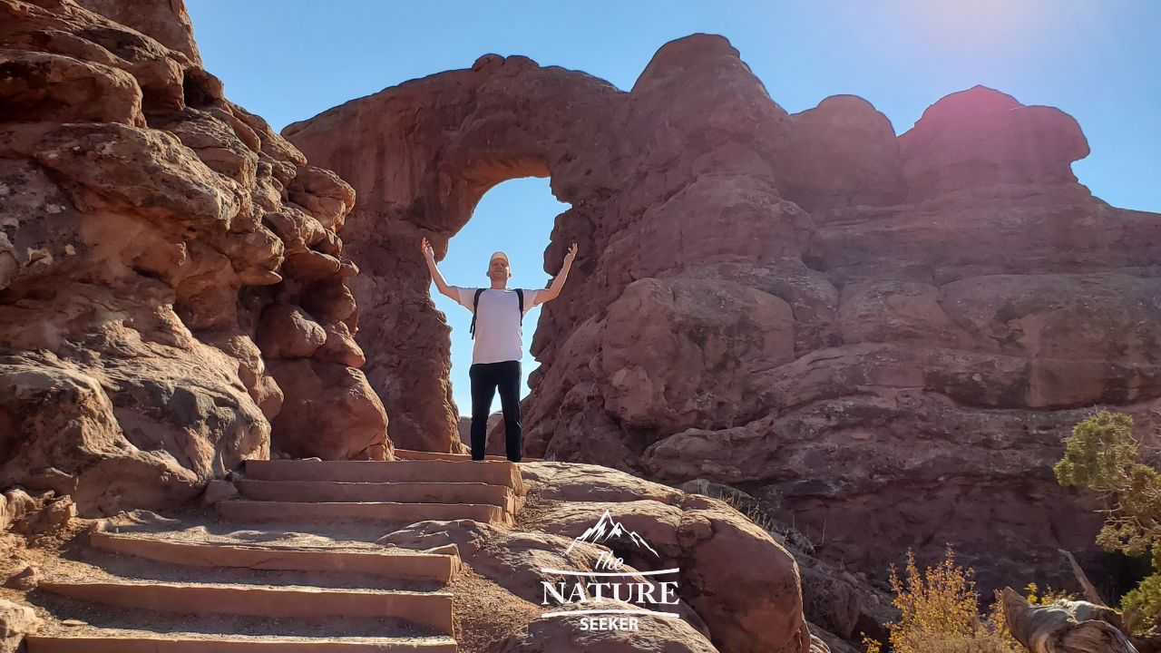 arches national park photos stairs