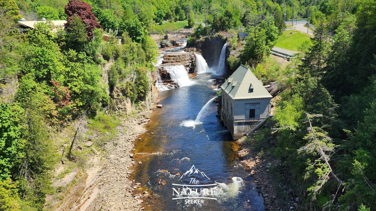 photos of ausable chasm bridge overlook