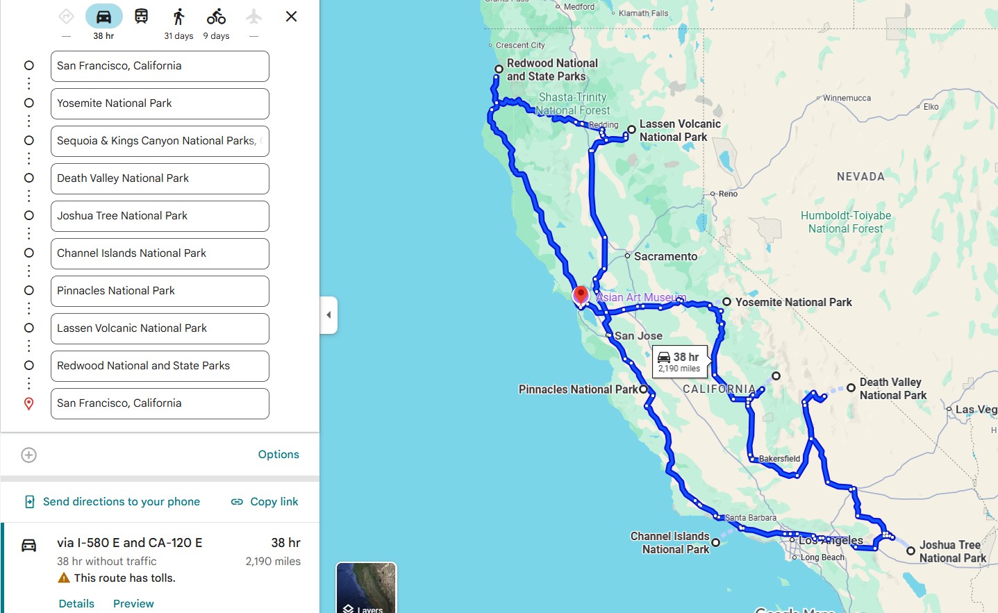 The Ultimate 10 Day California National Park Road Trip Loop | The