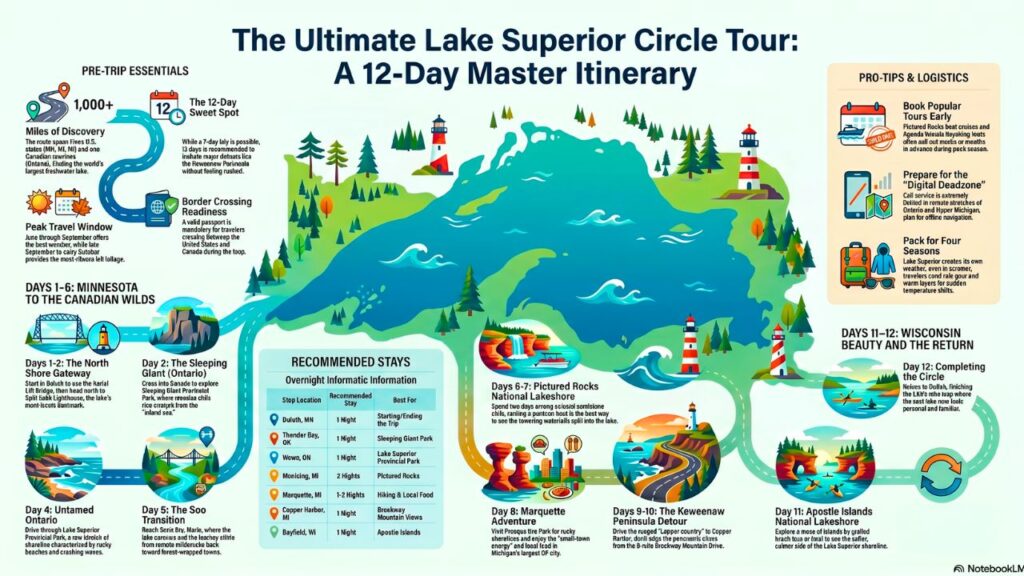 Lake Superior Circle Tour: The Ultimate 12 Day Itinerary (With Map And ...